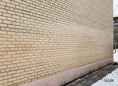 После очистки фасада