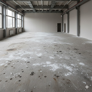 До очистки бетонного пола