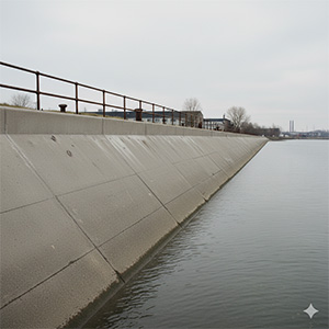 После обработки набережной